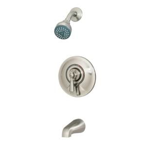 Symmons Allura 1 Handle Tub and Shower Faucet in Brushed Satin Nickel DISCONTINUED S 76 2 STN LAM