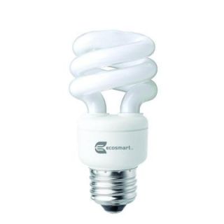 EcoSmart 40W Equivalent Soft White (2700K) Spiral CFL Light Bulb (4 Pack) ES5M8094