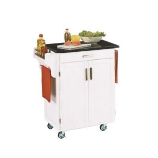 Home Styles Create a Cart in White with Black Granite Top 9001 0024