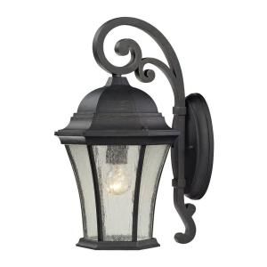 Titan Lighting Wall Mount 1 Light Outdoor Weathered Charcoal Sconce TN 8369