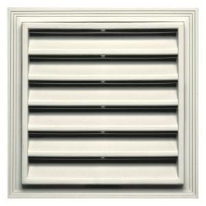 Builders Edge 12 in. x 12 in. Square Gable Vent #034 Parchment 120051212034