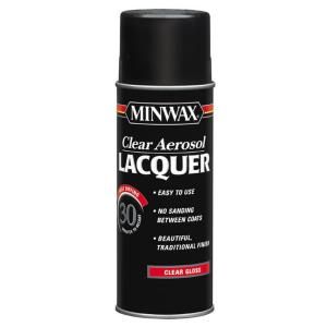 Minwax 12.25 oz. Semi Gloss Clear Brushing Lacquer Aerosol Spray 15200