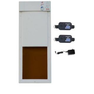High Tech Pet 40.5 in. x 16 in. Electronic Fully Automatic Dog Door DeluxPak with Free Additional Ultrasonic Collar PX 2DX
