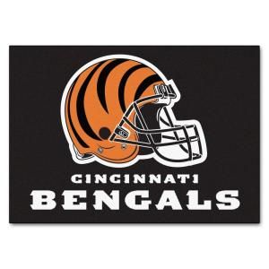 FANMATS Cincinnati Bengals 2 ft. 10 in. x 3 ft. 9 in. All Star Rug 5687