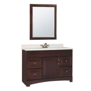 Gallery 48 in. W x 21 in. D Vanity Cabinet with Mirror in Java DISCONTINUED GM48 JAV