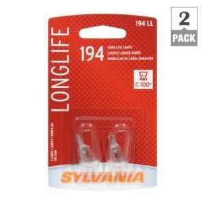 Sylvania 3.8 Watt Long Life 194 Signal Bulb (2 Pack) 34767.0