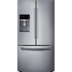 Samsung 22.5 cu. ft. French Door Refrigerator in Stainless Steel, Counter Depth RF23HCEDBSR
