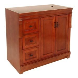 Foremost Naples 36 in. W x 21.75 in. D x 34 in. H Vanity Cabinet Only in Warm Cinnamon NACA3621DL