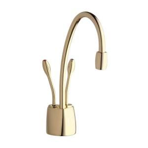 InSinkErator Indulge Contemporary French Gold Instant Hot/Cool Water Dispenser Faucet only F HC1100FG