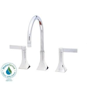 La Toscana Elix 8 in. Widespread 2 Handle High Arc Bathroom Faucet in Chrome with Ceramic Disc Cartridge 85CR214LLFEX