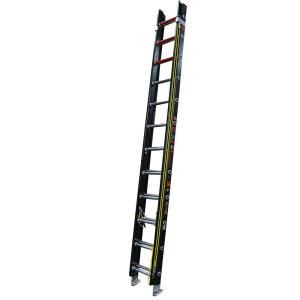Little Giant Ladder Systems 24 ft. Fiberglass Black Extension Ladder with Type IA Duty Rating 17024 211