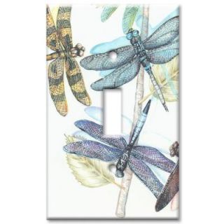 Art Plates Dragonflies   Single Toggle Wall Plate S 139
