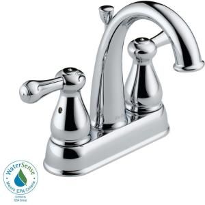 Delta Leland 4 in. 2 Handle High Arc Bathroom Faucet in Chrome Less Handle DISCONTINUED 2575LF
