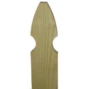 4 ft. x 4 in. x 1 in. Pressure Treated Wood French Gothic Picket 0104040110F00