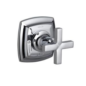 KOHLER Margaux 1 Handle Volume Control Valve Trim Kit in Polished Chrome with Cross Handle (Valve Not Included) K T16241 3 CP