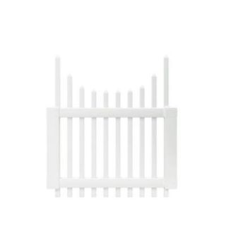 Veranda 4 ft. x 42 in. Chatham Scalloped Top Spaced Picket Vinyl Fence Gate DISCONTINUED 116063