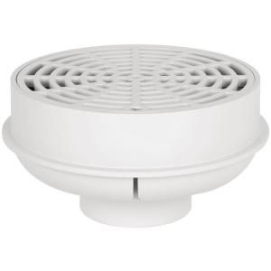 Sioux Chief 2 in. x 3 in. PVC DWV H x IF 4 Way Floor Drain with 6 1/4 in. Strainer 841 2PPK