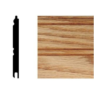 House of Fara 5/16 in. x 3 1/8 in. x 32 in. Red Oak Tongue & Groove Wainscot (1 Piece) 32O