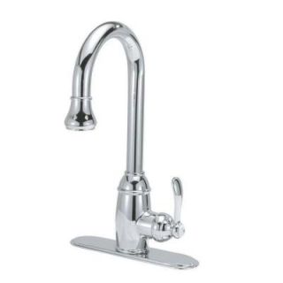 Belle Foret 8 in. Single Handle Pull Down Sprayer Kitchen Faucet with Optional Deck Plate and Ceramic Disc Cartridge in Chrome FP0A4022CP