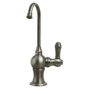 Whitehaus Single Handle Point of Use Drinking Water Faucet in Brushed Nickel WHFH3 C4120 BN