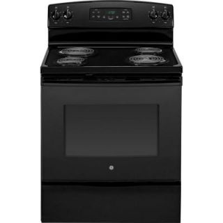 GE 5.3 cu. ft. Electric Range with Self Cleaning Oven in Black JB250DFBB