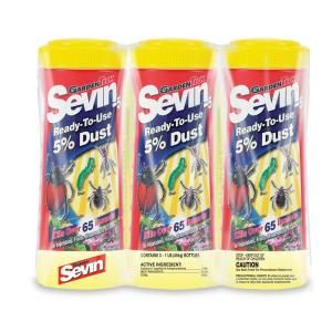 Sevin 1 lb. Ready To Use 5% Dust Garden Insect Killer Shaker Canister (3 Pack) 100517556