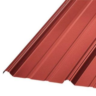 Gibraltar Building Products 3 ft. x 16 ft. Barn Red Galvanized Steel Ribbed Panel 02459