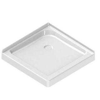 MAAX 32 in. x 32 in. Double Threshold Shower Base in White 101431 000 001 000