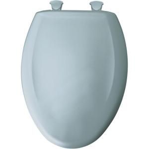 BEMIS Slow Close STA TITE Elongated Closed Front Toilet Seat in Heron Blue 1200SLOWT 344