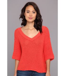 Free People Park Slope Sweater Womens Sweater (Red)