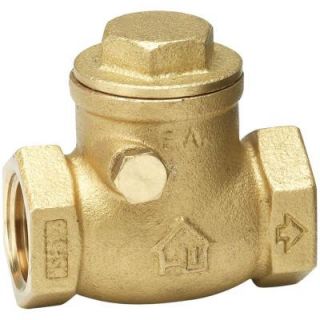 Homewerks Worldwide 1 1/2 in. Lead Free Brass FPT x FPT Swing Check Valve 240 2 112 112