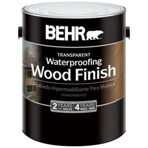 BEHR 1 gal. #401 Cedar Naturaltone Transparent Waterproofing Wood Finish 40101