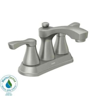MOEN Belmont 4 in. 2 Handle Bathroom Faucet in Spot Resist Brushed Nickel 84902SRN