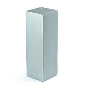 Zest Candle 3 in. x 9 in. Metallic Silver Square Pillar Candle Bulk (12 Box) CPZ 162_12