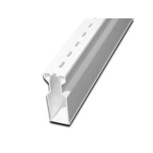 NDS 1 1/4 in. x 5 ft. Plastic White Micro Channel with Coupling 8001 5