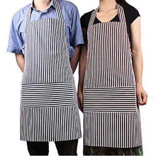 Fashion Home Clothes Couple Striped Kitchen Apron