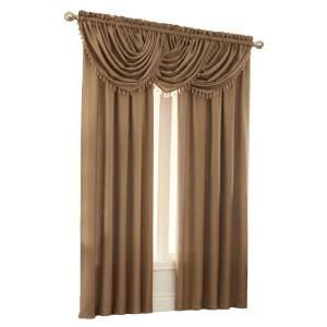 Emerald Crepe Brick Curtain, 84 in. Length EME5484BK