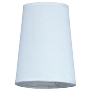 Yosemite Home Decor Cascade 5 in. Fabric Shade for Cascade Lighting Collection, White TWC102SHW