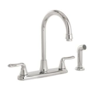 American Standard Cadet 2 Handle High Arc Kitchen Faucet in Chrome with Sprayer DISCONTINUED 6425F