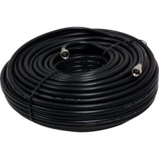 GE 100 ft. RG 6 Coaxial Cable   Black 73286