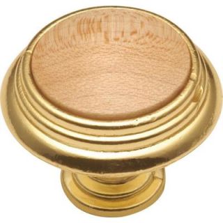 Hickory Hardware 1 1/4 in. Natural Maple Cabinet Knob P415 NM