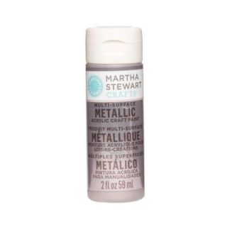 Martha Stewart Crafts 2 oz. Rose Chrome Multi Surface Metallic Acrylic Craft Paint 32995