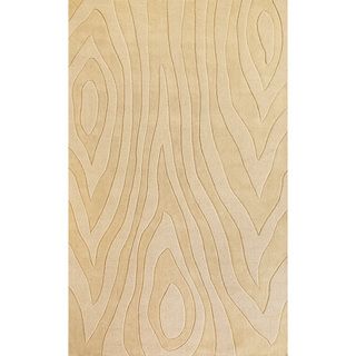Domani Symmetry Wood Grains Ivory Rug (8 X 10)