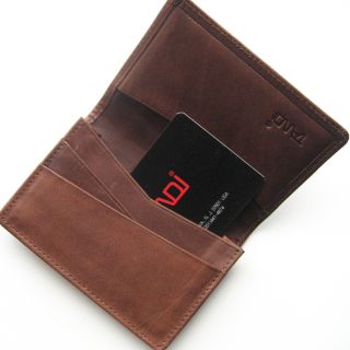 Joseph Daniel Joseph Daniel Brown Leather Credit Card Wallet Brown Size One Size Fits Most