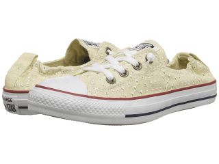 Converse Chuck Taylor All Star Shoreline Eyelet Cutout Slip On Ox Womens Shoes (Beige)
