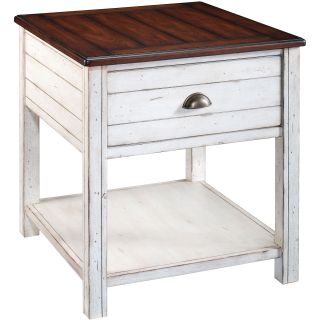 Carriage House End Table, Alabaster
