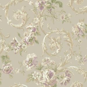 York Wallcoverings 56 sq. ft. Rococco Floral Wallpaper DC1367