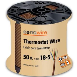 Cerrowire 50 ft. 18/5 Solid Thermostat Wire   Brown 210 1005BR