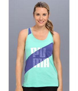PUMA Logo Tank Womens Sleeveless (Blue)