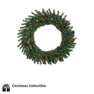 Martha Stewart Living Christmas Collectibles 30 in. Artificial Wreath with Ball Ornaments 1757494